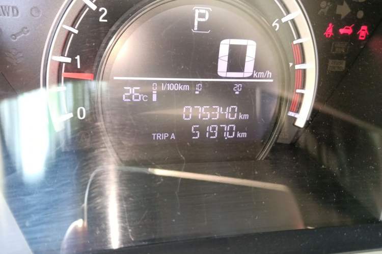 Used Honda CR-V 2019 Brilliant Edition 240TURBO CVT 2WD Comfort Version China VI Emission Standard Odometer Close Up