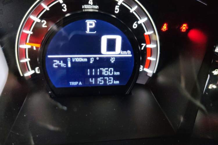 Used Honda CR-V 2019 Brilliant Edition 240TURBO CVT 2WD Comfort Version China VI Emission Standard Odometer Close Up