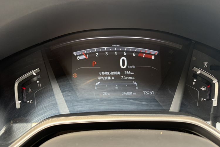 Used Honda CR-V 2019 240TURBO CVT 2WD Fashion Edition China VI Odometer Close Up