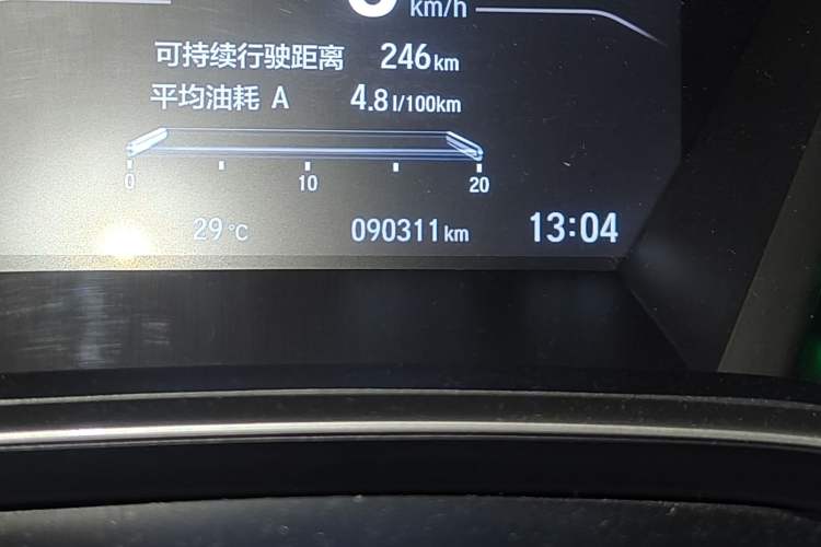 Used Honda CR-V 2019 Rui Hybrid 2.0L 2WD Pure Drive Version China V Emission Standard Odometer Close Up