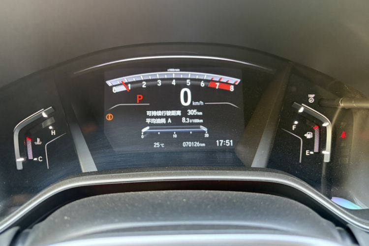 Used Honda CR-V 2019 240TURBO CVT 2WD Fashion Edition China VI Odometer Close Up