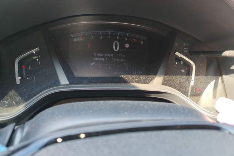 Used Honda CR-V 2021 240TURBO CVT Four-Wheel Drive Black Jazz Edition Odometer Close Up