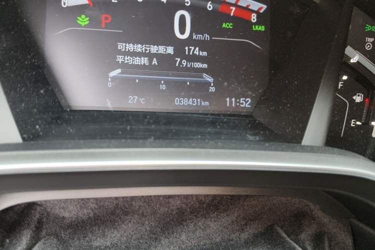 Used Honda CR-V 2021 240TURBO CVT 2WD Fashion Edition Odometer Close Up