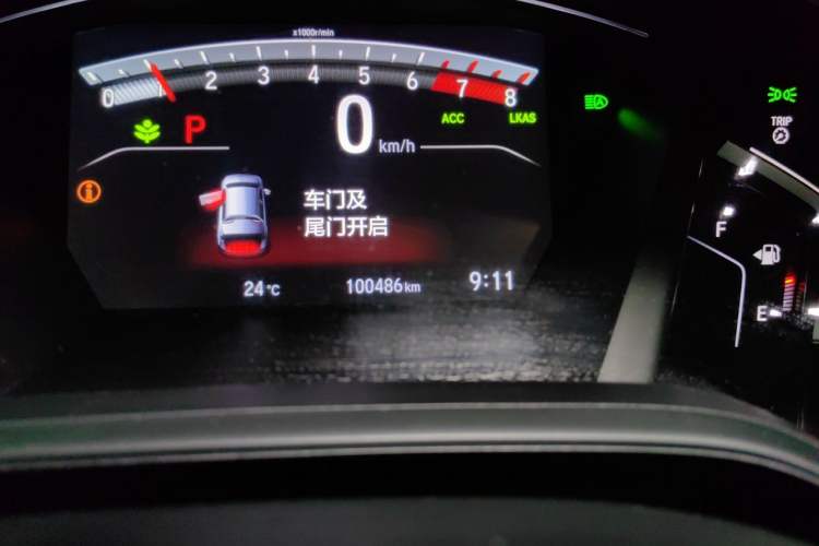 Used Honda CR-V 2021 240TURBO CVT 2WD Black Jazz Edition Odometer Close Up