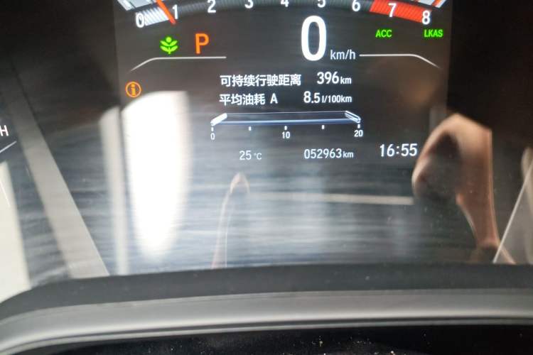 Used Honda CR-V 2021 240TURBO CVT Four-Wheel Drive Black Jazz Edition Odometer Close Up