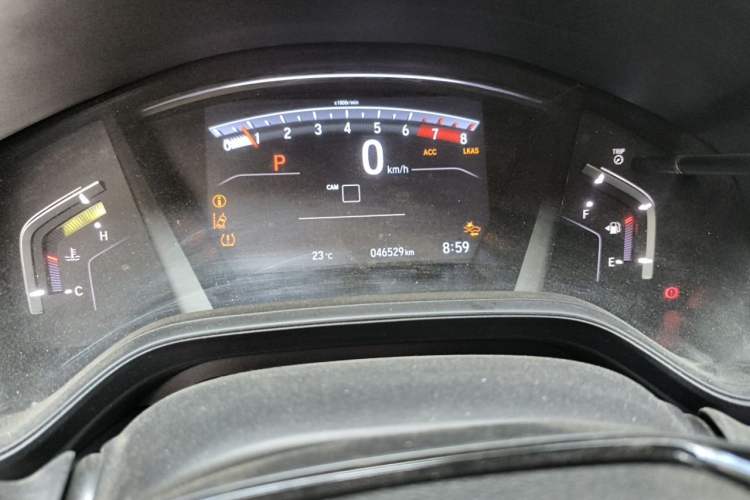 Used Honda CR-V 2021 240TURBO CVT Four-Wheel Drive Black Jazz Edition Odometer Close Up