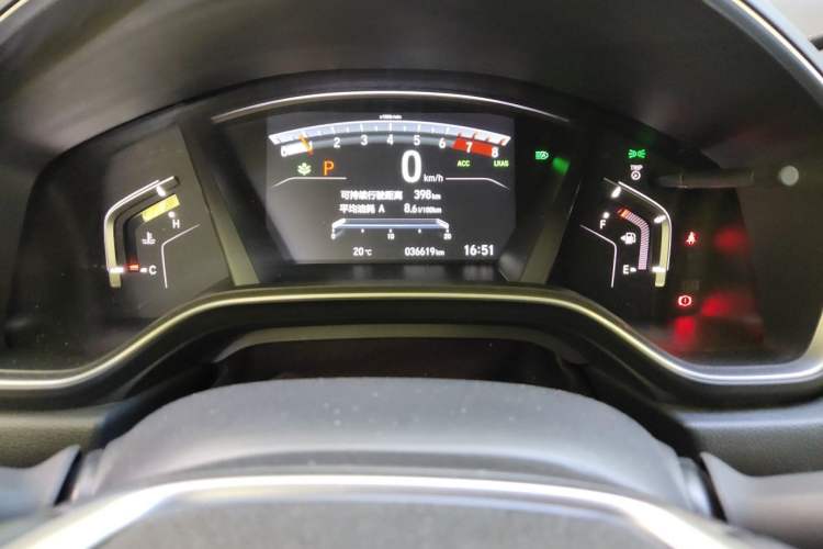 Used Honda CR-V 2021 240TURBO CVT Four-Wheel Drive Luxury Edition Odometer Close Up