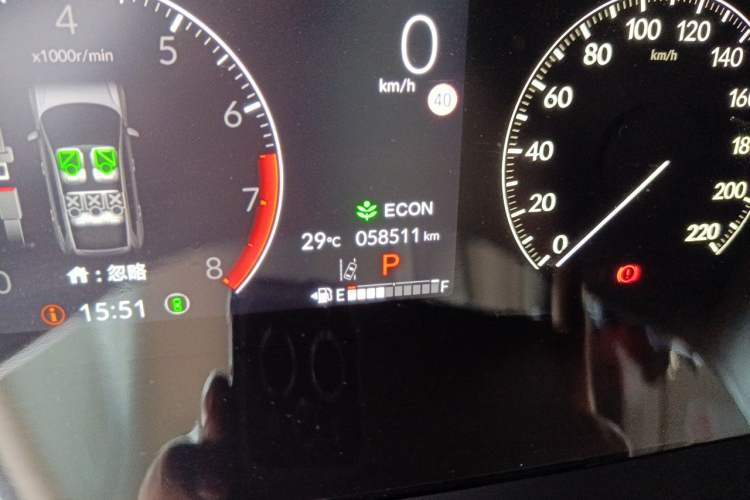 Used Honda CR-V 2023 240TURBO Two-Wheel Drive FENGSHANG Edition 5 Seats Odometer Close Up