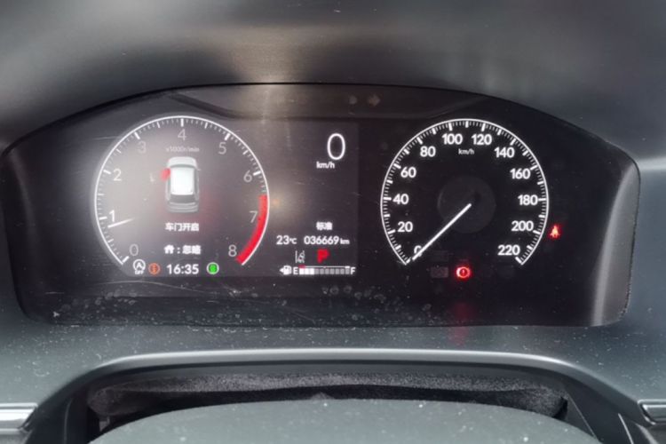 Used Honda CR-V 2024 240TURBO Two-Wheel-Drive FENGSHANG Edition 7 Seats Odometer Close Up