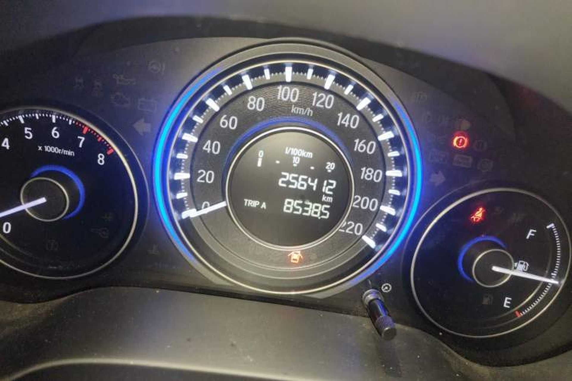 Used Honda Crider 2013 1.8L manual Comfort version Odometer Close Up