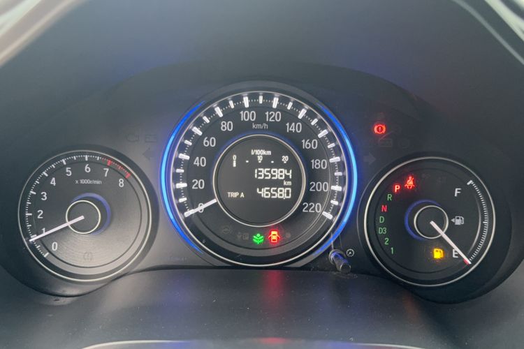 Used Honda Crider 2013 1.8L automatic luxury edition Odometer Close Up