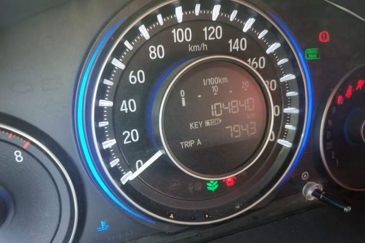 Used Honda Crider 2013 1.8L automatic flagship version Odometer Close Up