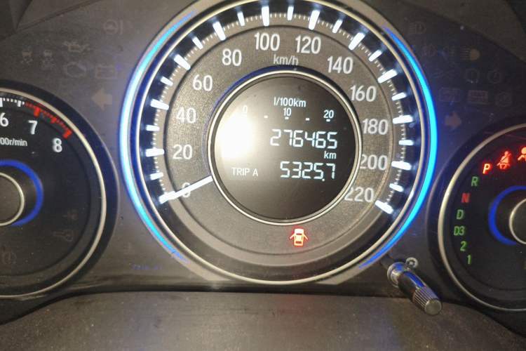 Used Honda Crider 2013 1.8L automatic luxury edition Odometer Close Up