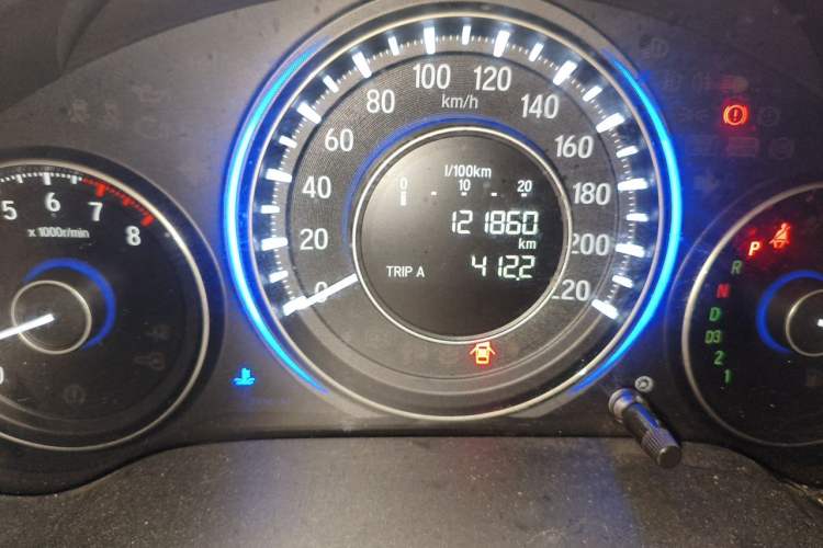 Used Honda Crider 2013 1.8L automatic comfort version Odometer Close Up