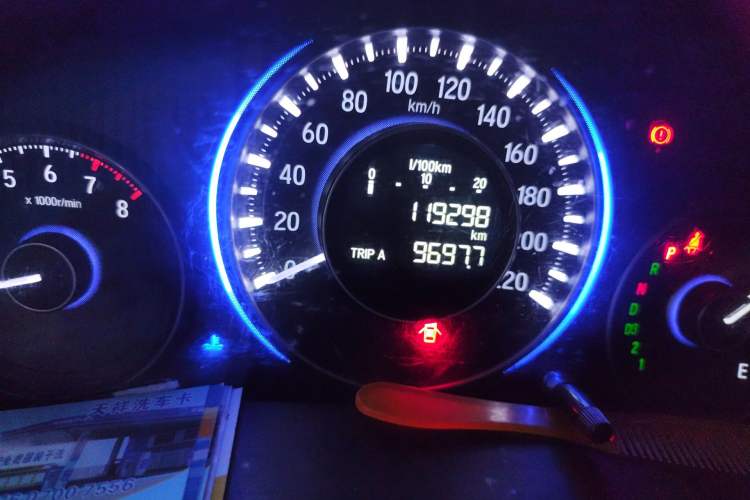 Used Honda Crider 2013 1.8L automatic comfort version Odometer Close Up