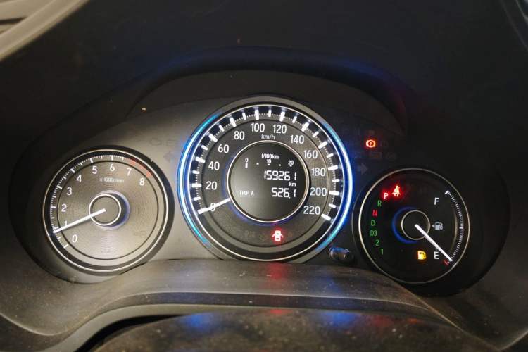 Used Honda Crider 2013 1.8L automatic luxury edition Odometer Close Up