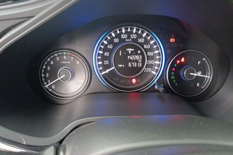 Used Honda Crider 2013 1.8L automatic luxury edition Odometer Close Up