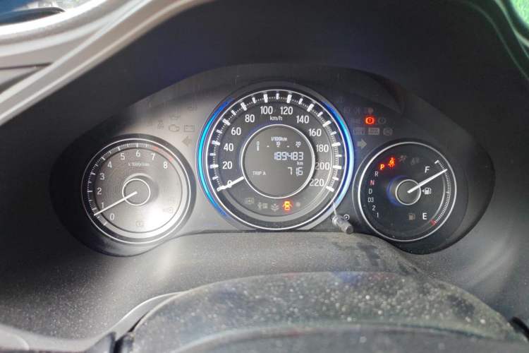 Used Honda Crider 2013 1.8L automatic comfort version Odometer Close Up