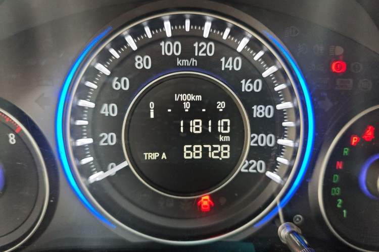 Used Honda Crider 2013 1.8L automatic comfort version Odometer Close Up