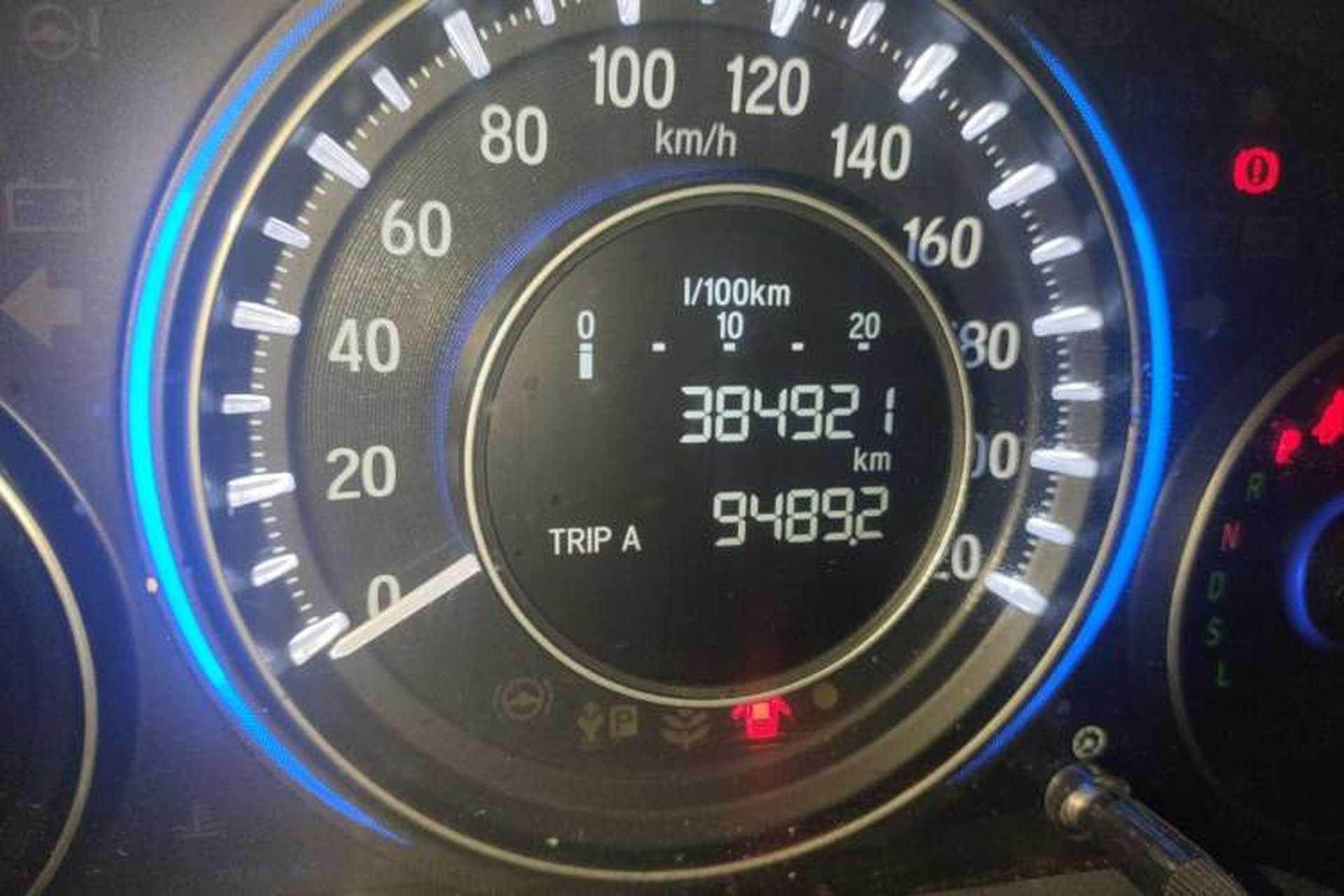 Used Honda Crider 2016 1.8L CVT Comfort Version Odometer Close Up