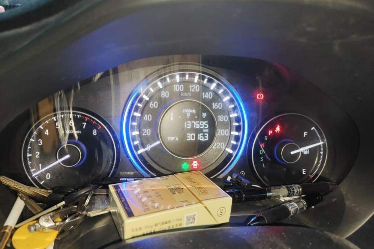 Used Honda Crider 2016 1.8L CVT Luxury Edition Odometer Close Up