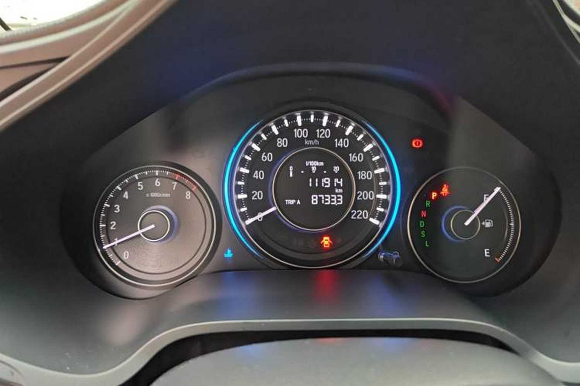 Used Honda Crider 2017 1.8L CVT Luxury Special Edition Odometer Close Up