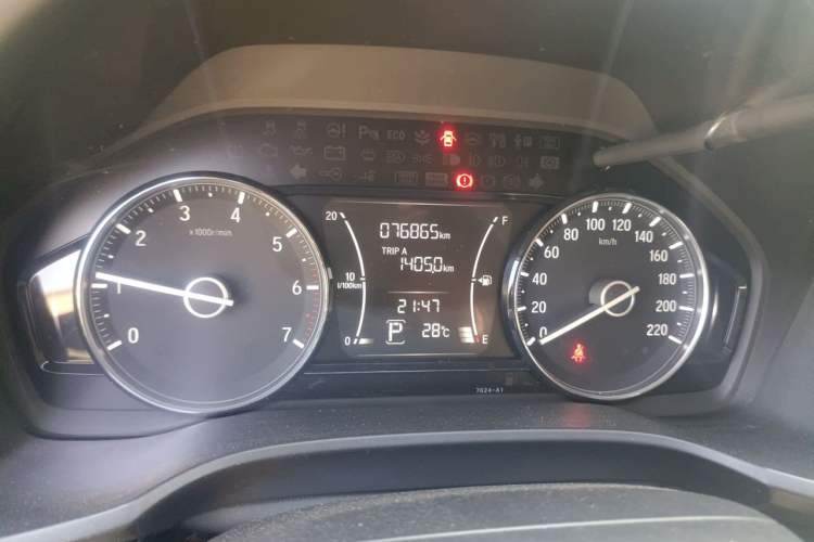 Used Honda Crider 2019 180 Turbo CVT Comfort Version China VI Odometer Close Up