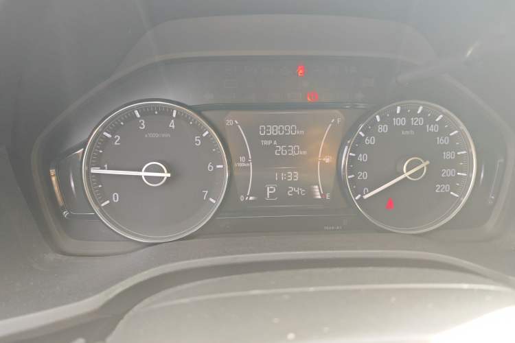 Used Honda Crider 2019 180 Turbo CVT Luxury Edition China VI Emission Standard Odometer Close Up