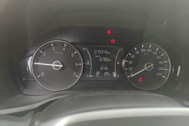 Used Honda Crider 2019 180 Turbo CVT Luxury Edition China VI Emission Standard Odometer Close Up