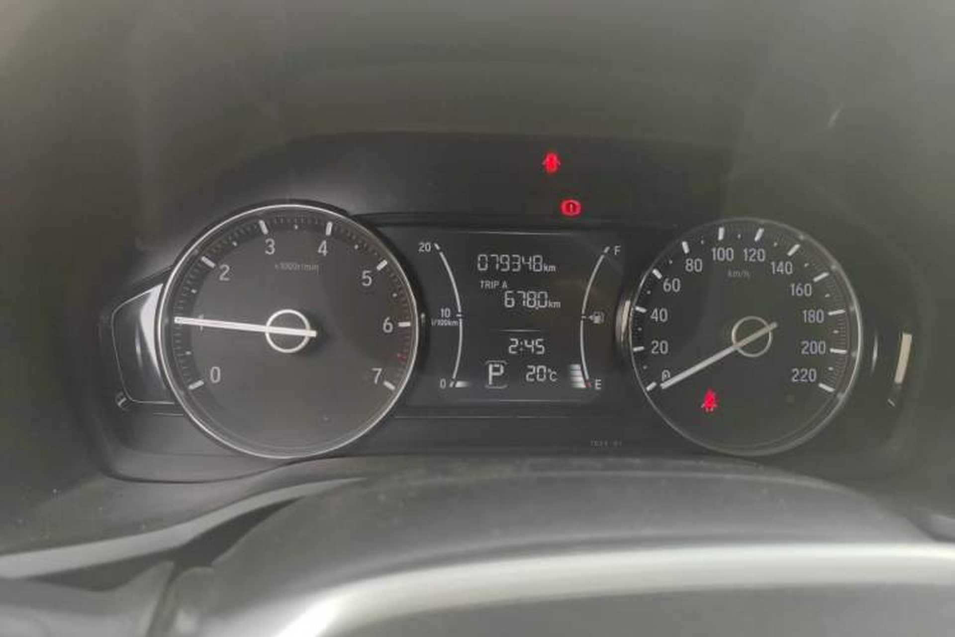 Used Honda Crider 2019 180 Turbo CVT Luxury Edition China VI Emission Standard Odometer Close Up