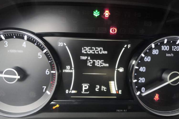 Used Honda Crider 2019 180 Turbo CVT Luxury Edition China VI Emission Standard Odometer Close Up