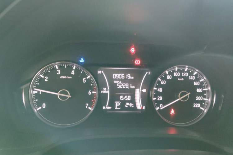 Used Honda Crider 2019 180 Turbo CVT Luxury Edition China VI Emission Standard Odometer Close Up