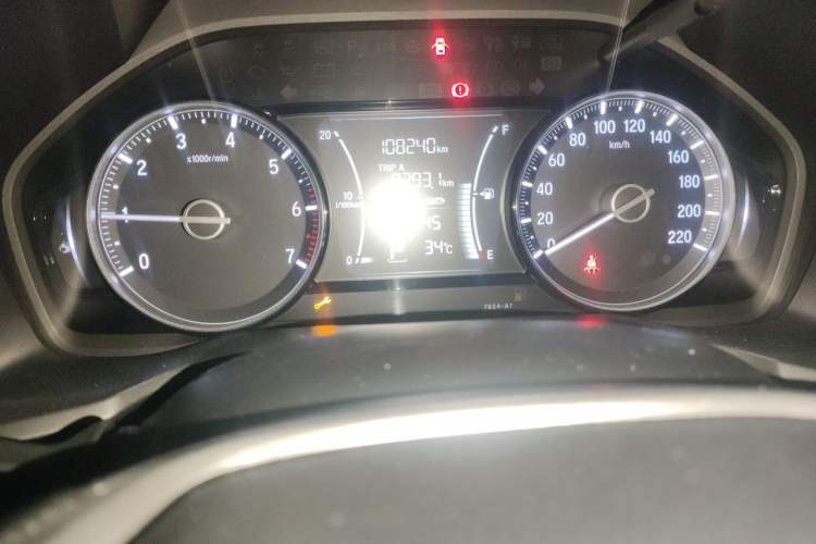 Used Honda Crider 2019 180 Turbo CVT Luxury Edition China VI Emission Standard Odometer Close Up
