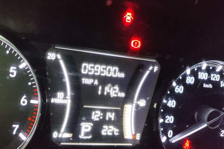 Used Honda Crider 2019 180 Turbo CVT Luxury Edition China VI Emission Standard Odometer Close Up