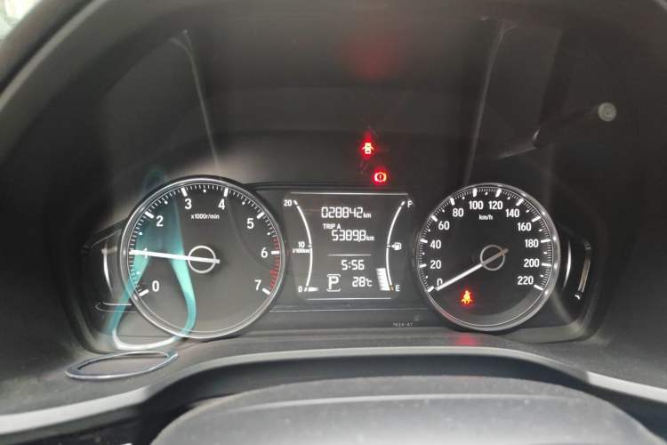 Used Honda Crider 2019 180 Turbo CVT Luxury Edition China VI Emission Standard Odometer Close Up