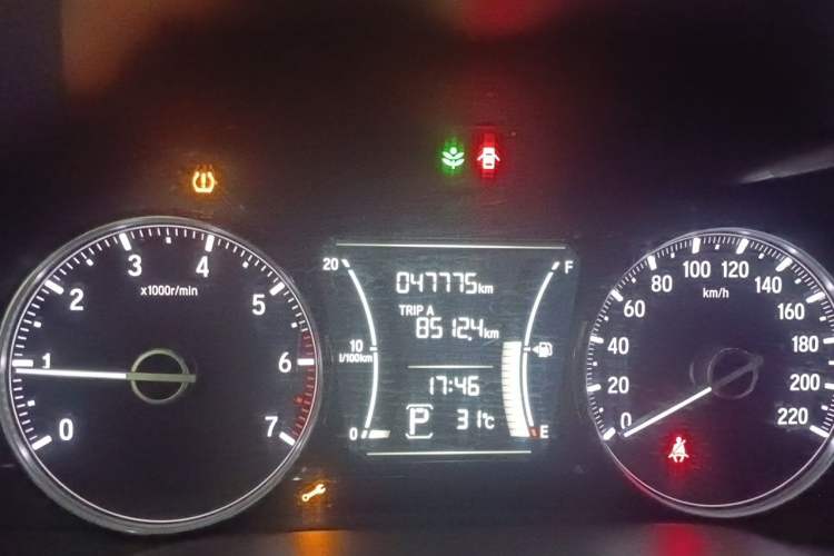 Used Honda Crider 2019 180 Turbo CVT Luxury Edition China VI Emission Standard Odometer Close Up