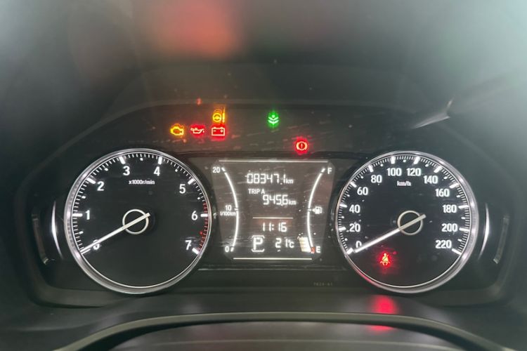 Used Honda Crider 2019 180 Turbo CVT Luxury Edition China VI Emission Standard Odometer Close Up