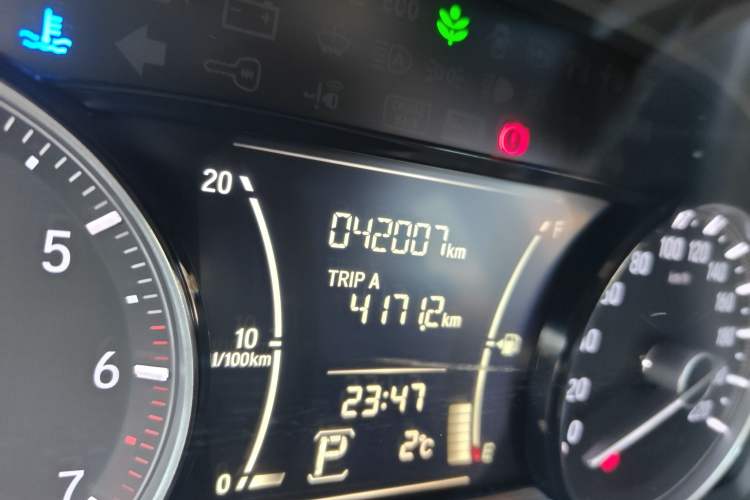Used Honda Crider 2019 180 Turbo CVT Luxury Edition China VI Emission Standard Odometer Close Up