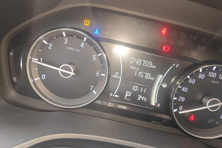 Used Honda Crider 2019 180 Turbo CVT Luxury Edition China V Odometer Close Up