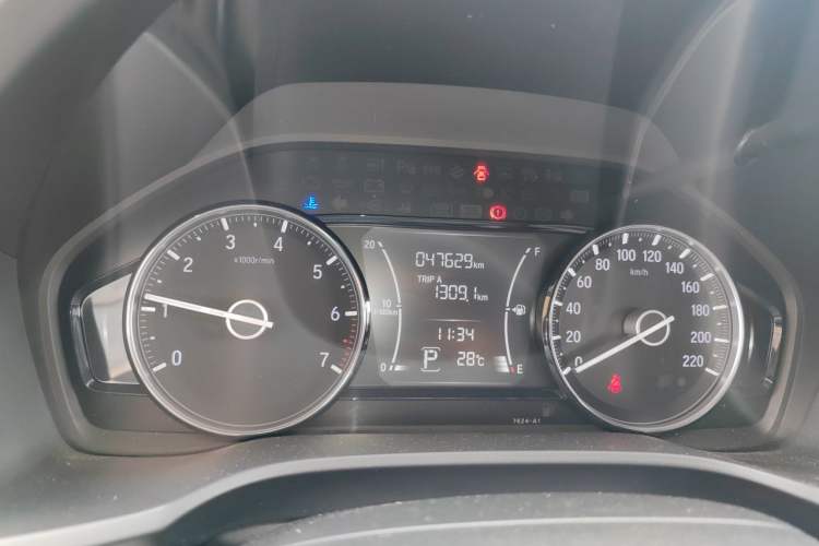 Used Honda Crider 2019 180 Turbo CVT Luxury Edition China VI Emission Standard Odometer Close Up