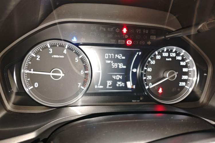 Used Honda Crider 2019 180 Turbo CVT Luxury Edition China VI Emission Standard Odometer Close Up