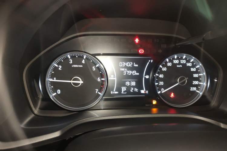 Used Honda Crider 2019 180 Turbo CVT Luxury Edition China VI Emission Standard Odometer Close Up