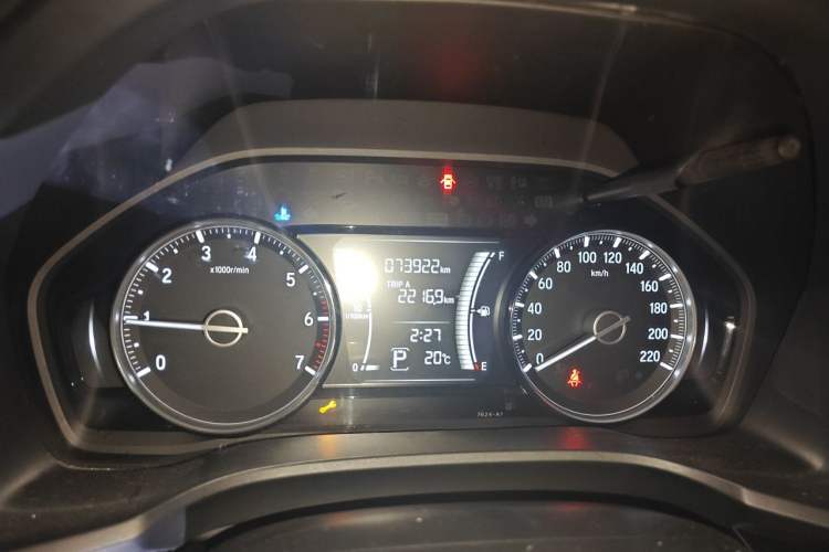 Used Honda Crider 2019 180 Turbo CVT Luxury Edition China VI Emission Standard Odometer Close Up