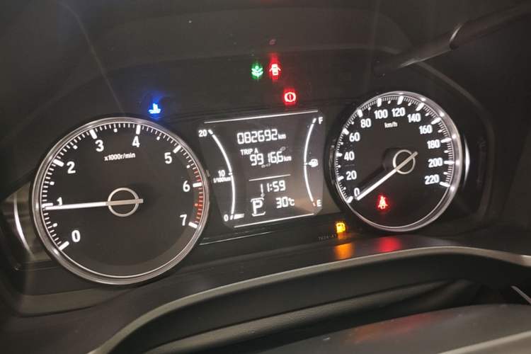 Used Honda Crider 2019 180 Turbo CVT Luxury Edition China VI Emission Standard Odometer Close Up
