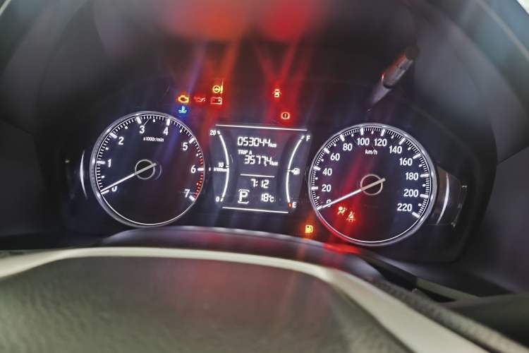 Used Honda Crider 2019 180 Turbo CVT Luxury Edition China VI Emission Standard Odometer Close Up