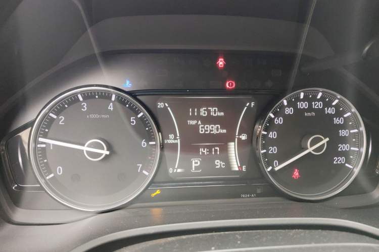 Used Honda Crider 2019 180 Turbo CVT Luxury Edition China V Odometer Close Up