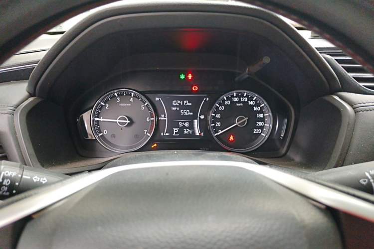 Used Honda Crider 2019 180 Turbo CVT Luxury Edition China VI Emission Standard Odometer Close Up