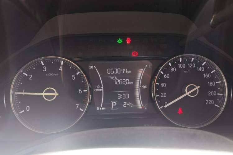 Used Honda Crider 2019 180 Turbo CVT Luxury Edition China VI Emission Standard Odometer Close Up