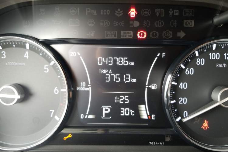 Used Honda Crider 2019 180 Turbo CVT Comfort Version China VI Odometer Close Up