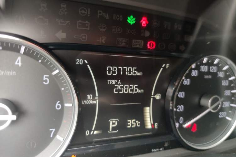 Used Honda Crider 2019 180 Turbo CVT Comfort Version China VI Odometer Close Up